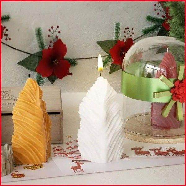 K92A Coral Leaf Shaped Silicone Molds Plaster Silicone