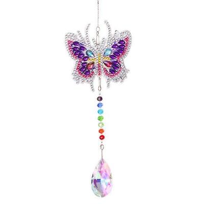 Angel Tears Diamond Sunburst Wind Chime Handmade Crystal