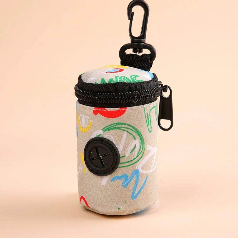 Hangable Dog Poop Bag Dispenser Zipper Dogs Walking Accessor