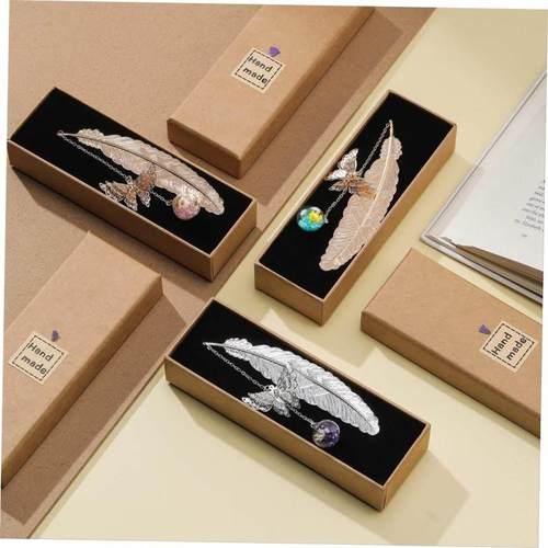 Metal feather bookmark Gifts for teacher lady Gift Christmas