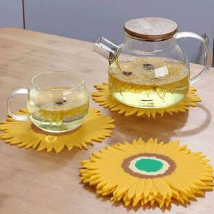 Silicone Trivets Pot Mat Kitchen Gadgets Sunflower Silicone