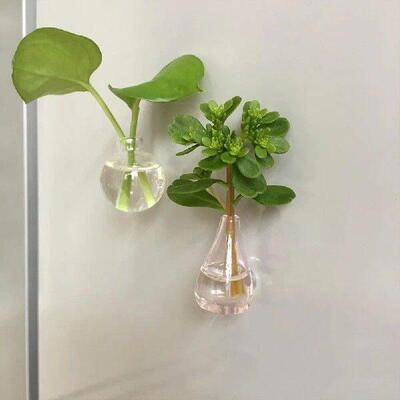 8pcs Cute Ceramic Vase Refrigerator Magnets Fridge Magnets