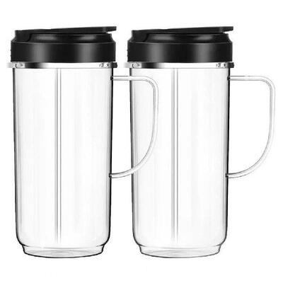 Drink Blender Attachments Blender Cups Set with Flip-top