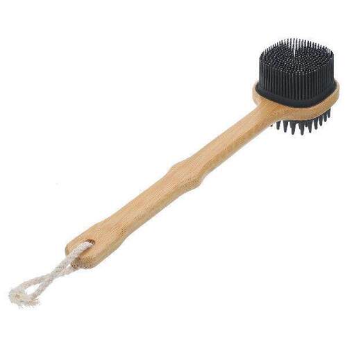 Exfoliating Body Scrub Bath Brush Scrubber with Handle Long