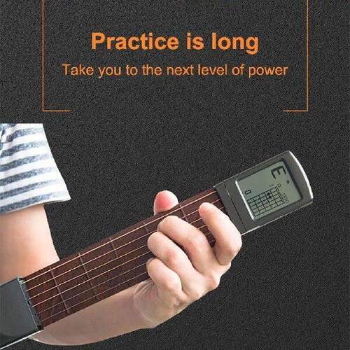 Pocket Guitar, Left Hand Portable 6 String Guitar Trainer