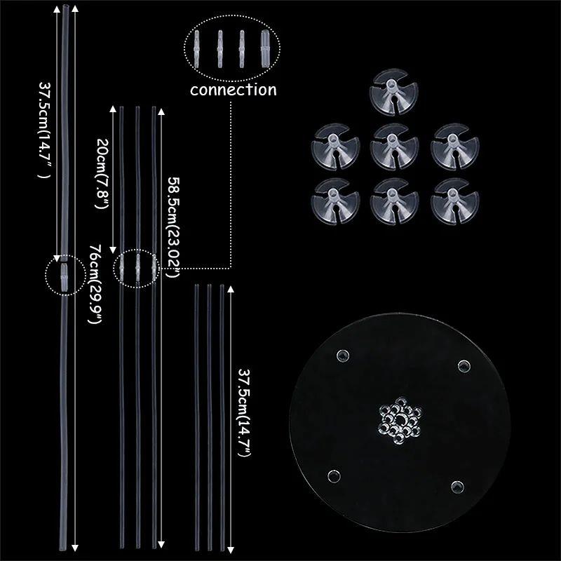 1/2 set Latex Balloon Holder Balloons Stand Column Metallic