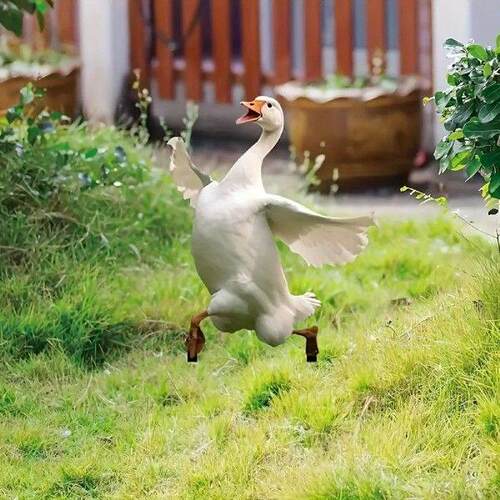 Decorative Garden Stake Creative 2D Flat Goose for