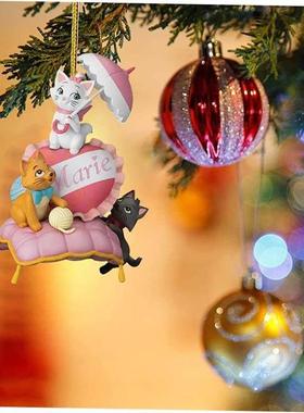 Flat Acrylic plane Princess Christmas Pendant Xmas Tree