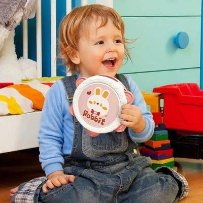Tambourine For Kids Adorable Animal Pattern Bell Metal