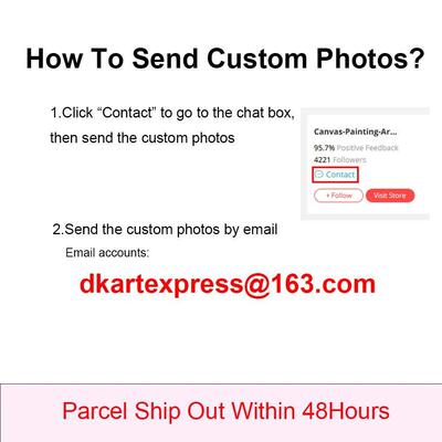 Custom Print Your Photo Painting Poster with DIY Wooden Fra