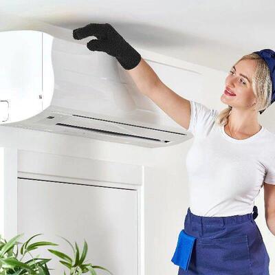3 Pairs Of Ultra-fine Fiber Plant Dust Removal Gloves
