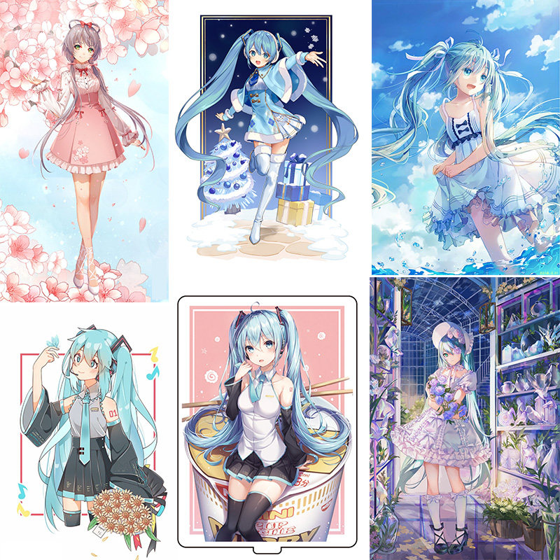 动漫 初音未来 人物系列 立牌摆台钥匙扣挂件以上 现货包邮 周边