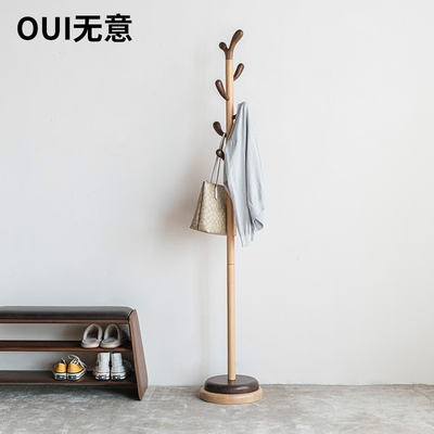 双层实木底座就是稳防鼓包挂衣架