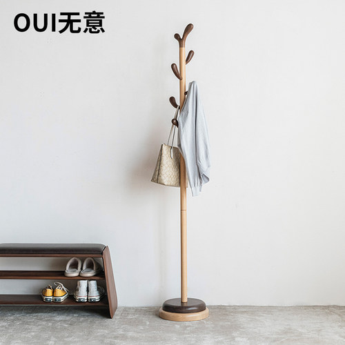 双层实木底座就是稳防鼓包挂衣架