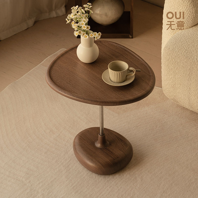 无意创意沙发边几黑胡桃木茶几