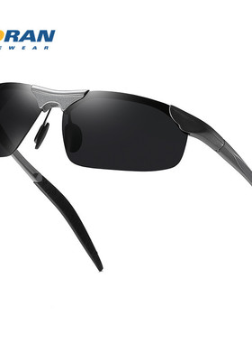 男士金属半框偏光太阳镜