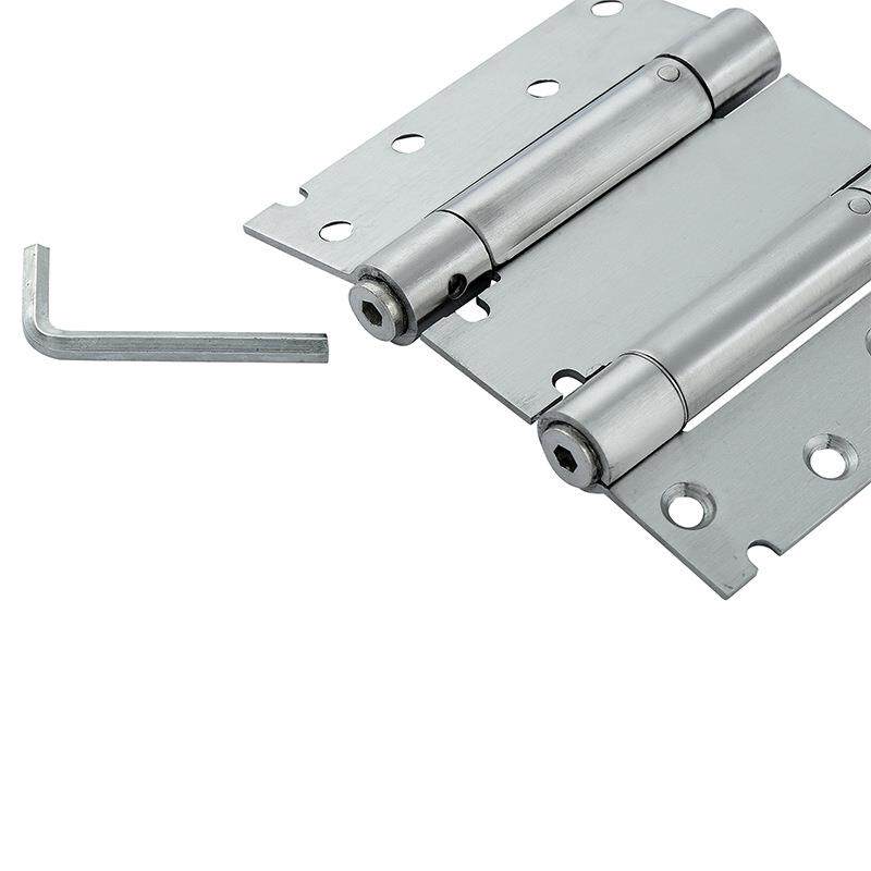 现货4寸不锈钢双向弹簧铰链缓冲阻尼大门防火门双开弹簧合页