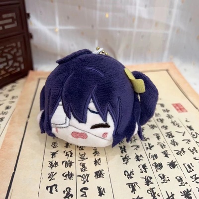 小鸟六花毛绒团子挂件配链