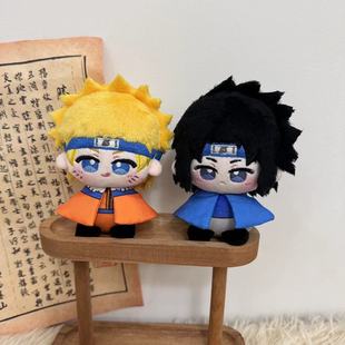 万代火影忍者疾风传漩涡鸣人公仔娃娃佐助旗木卡卡西毛绒挂件玩偶