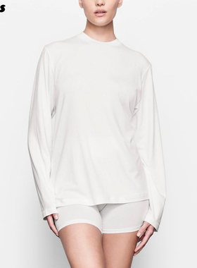 SKIMS BOYFRIEND Kylie卡戴珊同款宽松运动家居休闲运动长袖T恤女