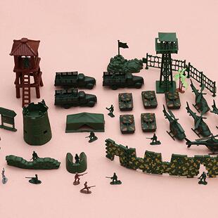 Military Toy Model Action Figure Plastic Soldiers Army Men F