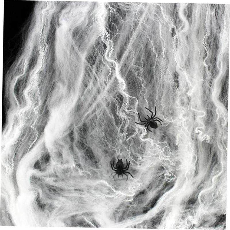 Halloween scene ambiance decorate spider cotton web silk万圣