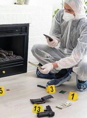 15 Pcs Number Plate Sign Game Supply Table Card Crime Scene