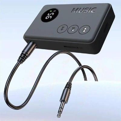 FFYY-Car Audio Bluetooth 5.3 Adapter, 2-In-1 Transmitter