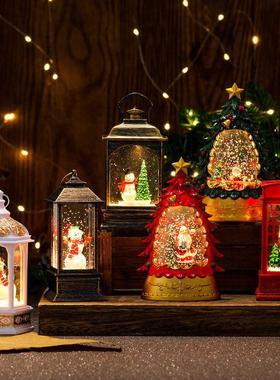 Christmas illuminated candle lamp tabletop decoration