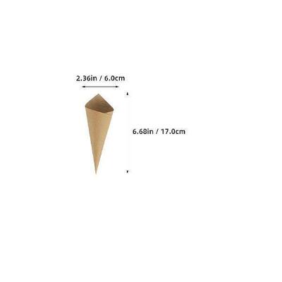 120pcs Paper Petal Cones for Wedding Confetti Holder Kraft