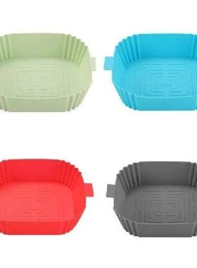 Reusable Square Air Fryer Basket Silicone Inserts, Easy