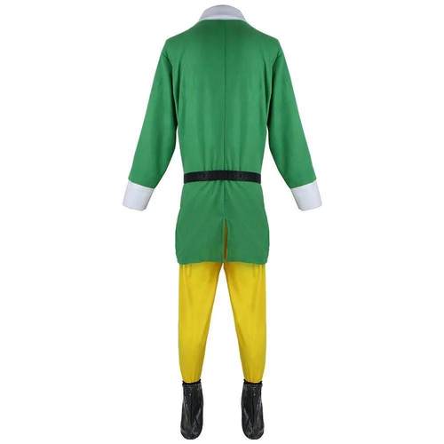 Christmas Elf Costume Christmas Buddy Santa Claus Green Suit