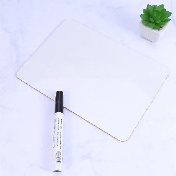 4Pcs Small Whiteboard Desktop Board Smooth Surface Erasable