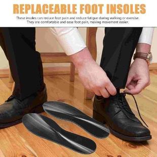 Shoe Pads Heel Wooden Cloth Insole Polyester Feet Sneaker