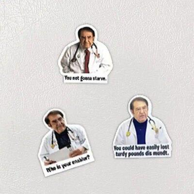Fun Fridge Magnets 3PCS Cool Meme Phrase Quote Word Fridge