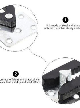 4 Pcs Silver Sofa Fixtures Sectional Couch Connector