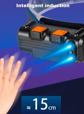 XPG+COB LED Powerful Head Flashlight Motion Sensor Outdoor