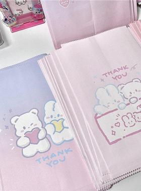 Korean style ins cute bear gift bag bread bag paper bag sund