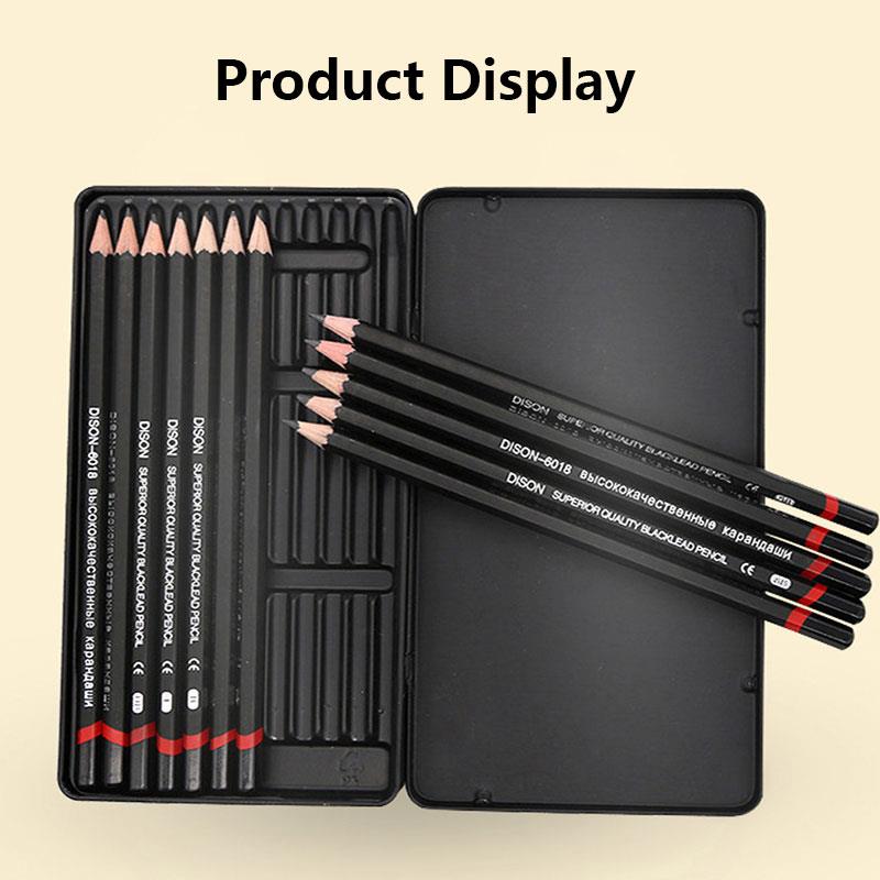 12 PCS/LOT graphite pencil set 6H-14B Professional sketch笔