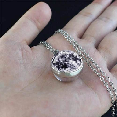 Glow In Dark Solar System Planet Necklace Moon Earth Jupiter