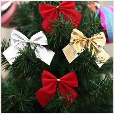 Christmas tree decorated bow Christmas gift 12 a card