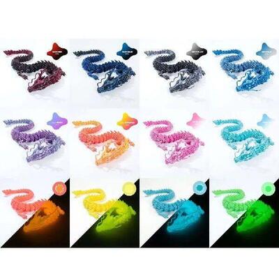 Realistic 3D Printed Dragon Toy 30/45cm Multicolor Animal