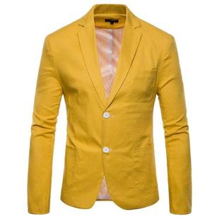 休闲2粒扣棉麻9色西服men 男士 linen cotton blazer 春季 suit 新款