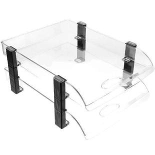 Desktop Organizer File Desk Tiered Rack Folder Tray Storage