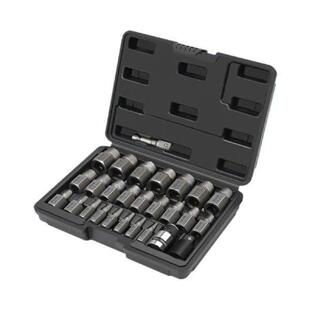 27Pcs Easy Out Bolt Extractor Set Repair with Storage Box