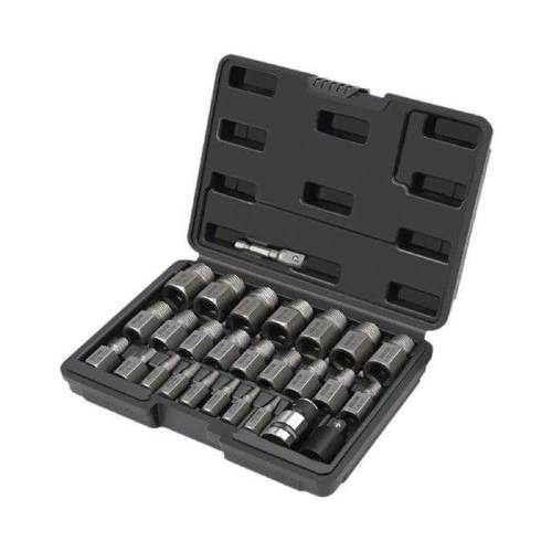 27Pcs Easy Out Bolt Extractor Set Repair with Storage Box