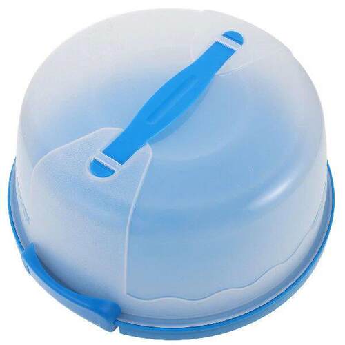 Portable Cake Box Reusable Carrier Dessert Container Round