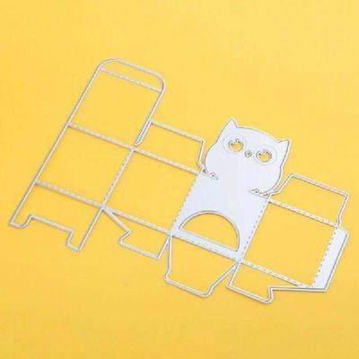 Owl 3D Hollow Candy Box Stitched Metal Cutting Dies Stencil