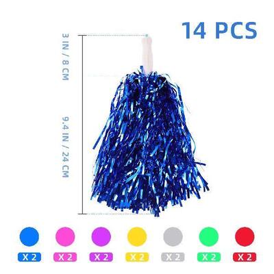 Poms Pom Cheerleading Cheerleader Cheer Pompoms