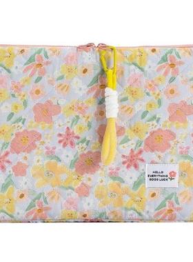 11/13/15 In Laptop Carrying Case Shockproof Floral Fluffy